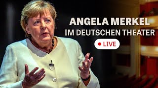 Angela Merkel im Deutschen Theater Die Buchpremiere von quotFreiheit Erinnerungen 1954  2021quot [upl. by Nodgnal]