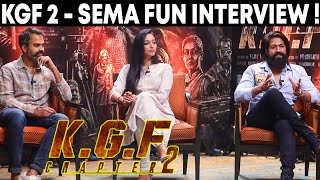 Yash Prashanth Neel Srinidhi Sema Fun 😂😂 Interview in Tamil  KGF Chapter 2 Team Interview  KGF 2 [upl. by Llertnek]