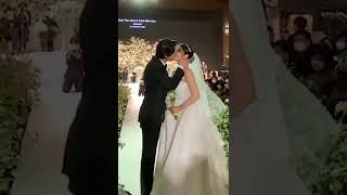 The Kiss  Park Shin Hye and Choi Tae Joon Wedding [upl. by Elbart]