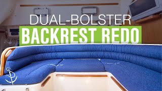 How to Reupholster a DualBolster Backrest for a Dining Area [upl. by Fulbright36]