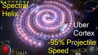 Spectral Helix 95 Reduced Projectile Speed vs Uber Cortex  Path Of Exile 325 [upl. by Ardnuassak831]