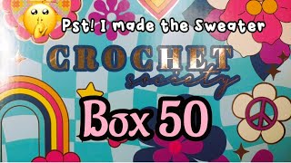 Crochet Society Subscription Box 50 Unboxing Reveal Review [upl. by Ealasaid]