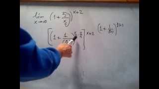 MATEMÁTICAS 2º BACHILLERATOANÁLISIS Límites con indeterminaciones quot1 elevado a infinitoquot 1 [upl. by Akima]