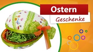 ✂ Ostern Geschenke ✂ Tolles Osterei aus Styropor basteln  trendmarkt24 [upl. by Donohue]