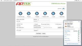 Hướng Dẫn Cài Đặt Aptek WIFI N302 ROUTER 2018 [upl. by Jillane]