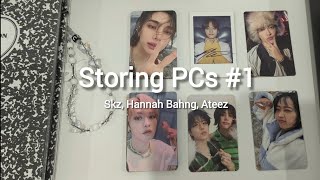 Sleeving  Storing Photocards 1  Stray Kids Hannah Bahng Ateez [upl. by Robyn]