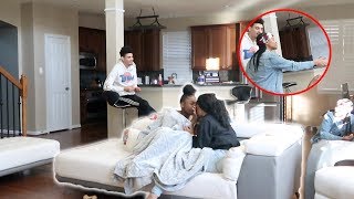 CAUGHT KISSING ANOTHER GIRL PRANK ON GIRLFRIEND FT CIERRA AND JORDAN [upl. by Atirres]