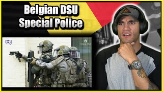 US Marine reacts to the Belgian DSU Special Police [upl. by Weidar]