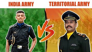 Indian Army Vs Territorial Army  Differences Between Army amp TA  How to Join Eligibility Training [upl. by Tatum]