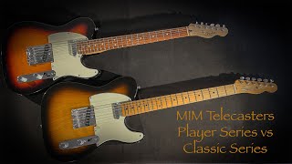 Telecasters  Player Series vs Classic Series [upl. by Natascha585]