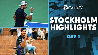 Berrettini Takes On Darderi Sonego Griekspoor amp More Feature  Stockholm 2024 Day 1 Highlights [upl. by Aneerak]