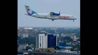 CHENNAI METRO TRIAL RUN crossing KOYAMBEDU METRO  TRUJET FLIGHT LANDING  CHENNAI SKYLINE [upl. by Geffner]