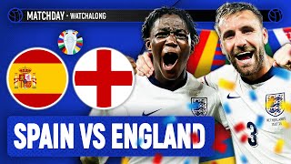 Spain 21 England LIVE STREAM WatchAlong  EURO 2024 Final [upl. by Krispin97]