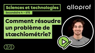 Comment résoudre un problème de stoechiométrie 22  Sciences et technologies  Alloprof [upl. by Nodnek]