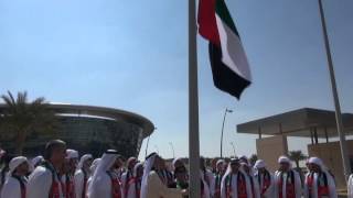 UAE Flag Raising Celebration at Zayed University  Abu Dhabi Campus [upl. by Ransome]