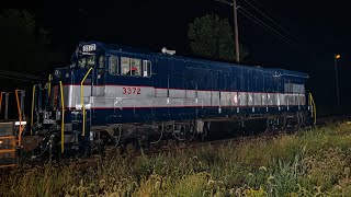 Late Night NJT Boonton Line Action amp URHS Move Railfanning Mountain Lakes  Boonton NJ 91324 [upl. by Limak93]