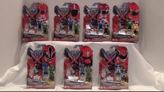 Legendary Ranger Key Packs Wave 1 Review Power Rangers Super Megaforce [upl. by Enatan564]