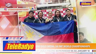 Hidilyn Diaz wagi ng tatlong gold medal sa IWF world championship  SAKTO 9 Dec 2022 [upl. by Nehr174]