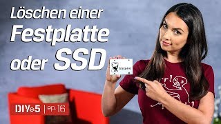 Wie man die Daten einer Festplatte oder SSD sicher und komplett löscht  Kingston DIY in 5 Ep 16 [upl. by Nnayhs256]