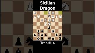 🔥 Sicilian Dragon Traps Unveiled  Trap 14 ♟️ [upl. by Crispas807]