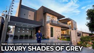 Luxury Shades Of Grey  2 Kanal House Has Everything You Can Ever Imagine [upl. by Little]