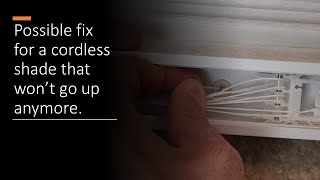 How to fix a shade that wont go up anymore internal strings [upl. by Sined]