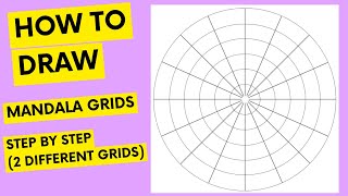 Mandala art  How to draw circles and grids  Mandala art for beginners  2022  ATM Creations [upl. by Elocal]