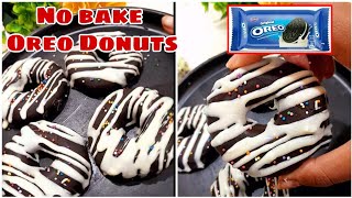 No bake oreo donuts 😱 Dekhe hai kahi  ⁉️ [upl. by Ybbor]