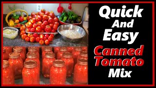 Canned Tomato Mix Quick and Easy [upl. by Eihs513]