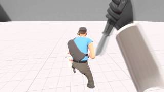 SFM Test 3  Slow motion spy butterfly trick and backstab [upl. by Hardigg208]