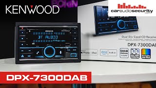 Dual DIN Car Stereo with Bluetooth amp DAB  Kenwood DPX7300DAB  Car Audio amp Security [upl. by Adekahs]