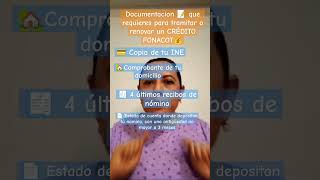 💵Documentos que vas a necesitar para sacar o renovar tu credito FONACOT si o sí DEBES LLEVARLOS [upl. by Reel72]