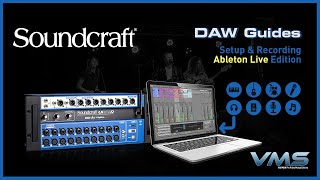 Soundcraft Ui24R  DAW Setup and Recording Ableton Live Edition [upl. by Aysab]