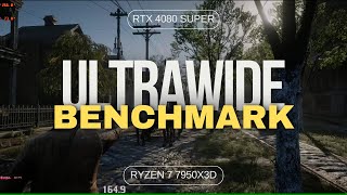 Red Dead Redemption 2 ULTRAWIDE Benchmark  Ryzen 9 7950X3D  RTX 4080 Super  2024 Performance Test [upl. by Eileme]