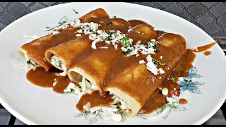 Easy Enfrijoladas Recipe  Simply Mamá Cooks [upl. by Muslim940]