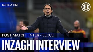 SIMONE INZAGHI INTERVIEW  INTER 20 LECCE🎙️⚫🔵 [upl. by Lani743]