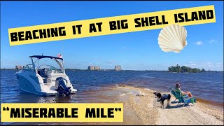 Beaching the Boat at the “Miserable Mile’s” Big Shell Island [upl. by Therese]