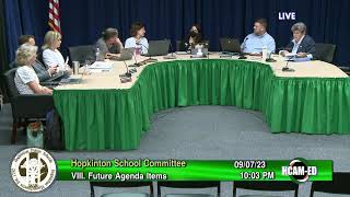 School Committee September 7 2023 [upl. by Langer]