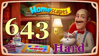 HomeScapes level 643 Hard [upl. by Avivah273]