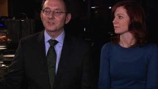 Person of Interest  Behind the Scenes with Michael Emerson and Carrie Preston [upl. by Ierdna]