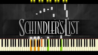 Theme from quotSchindlers Listquot Piano  JOHN WILLIAMS [upl. by Prouty]