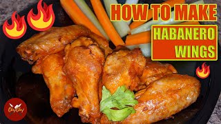 Habanero Wings  Homemade Spicy Wings  Chop Chop JA [upl. by Hutton]