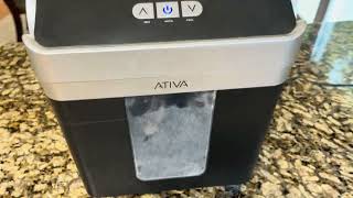 Review  Ativa® 10Sheet MicroCut Paper Shredder review diy youtube nationalpark office buy [upl. by Selec]