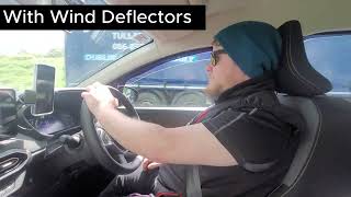 Wind Deflectors VS No Wind Deflectors  Hear The Difference [upl. by Edouard]