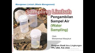 Teknik Sampling Air Limbah [upl. by Murat]