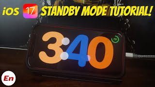 iOS 17 StandBy Mode Tutorial How to Enable Use amp Customize [upl. by Adiehsar]