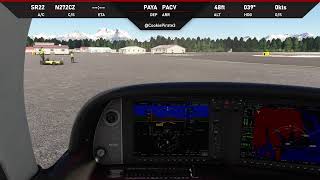 Microsoft Flight Simulator  Cirrus SR22 Yakutat AK to Cordova AK [upl. by Fritzsche]