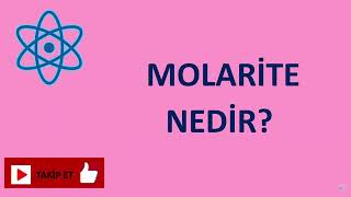 MOLARİTE NEDİR [upl. by Rahman]