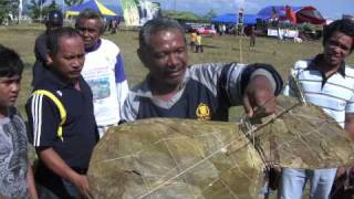 Leafkites the oldest way to make kites in the world  Sulawesi Indonesia [upl. by Ahsienat19]