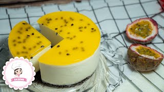 🍰 Passion Fruit Mousse Cake No Baked TIKTOK FOOD Recipe  KN Home 14 [upl. by Ahsatin959]